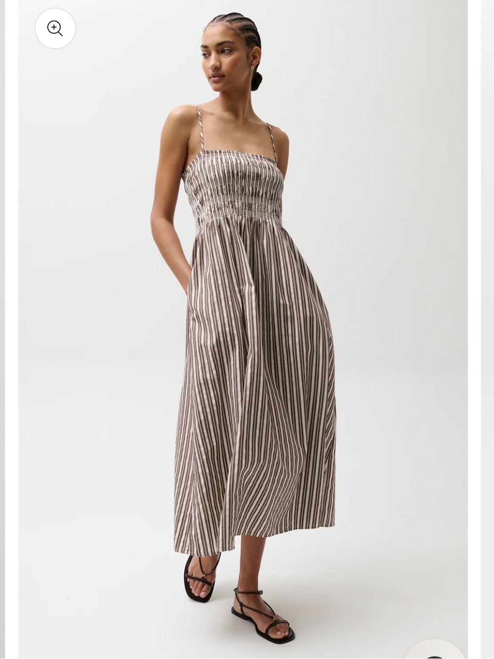 Pistola Striped Bianca Dress